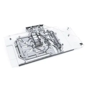 Воден блок за видео карта Alphacool Eisblock Aurora Acryl GPX-A Radeon RX 6800/6800XT Strix/TUF with Backplate