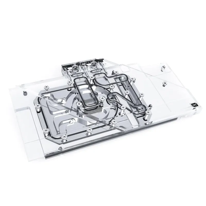 Воден блок за видео карта Alphacool Eisblock Aurora Acryl GPX-A Radeon RX 6800/6800XT Strix/TUF with Backplate Воден блок за видео карта Alphacool Eisblock Aurora Acryl GPX-A Radeon RX 6800/6800XT Strix/TUF with Backplate