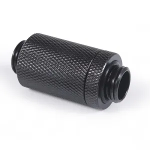 D-Plug Alphacool ES, 31.5mm, G1/4 AG auf G1/4 AG, Черен мат