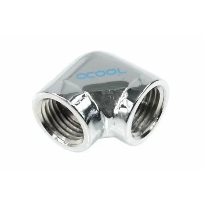 L-конектор Alphacool HF, Вътрешна резба G1/4 - G1/4, 90°, Хром L-конектор Alphacool HF, Вътрешна резба G1/4 - G1/4, 90°, Хром