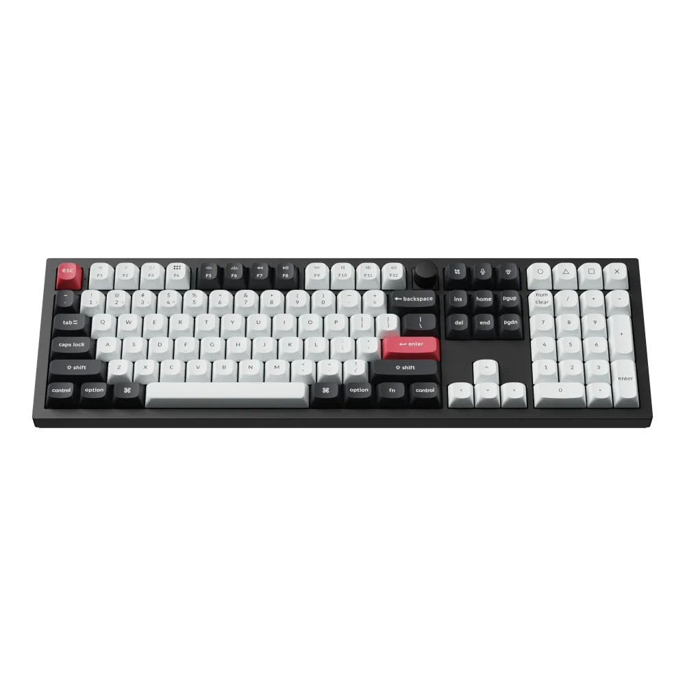 Безжична механичка клавиатура Keychron Q6 HE QMK Gateron Double-Rail Magnetic Switch - Carbon Black