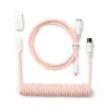 Кабел за клавиатура Keychron Coiled Aviator Light Pink