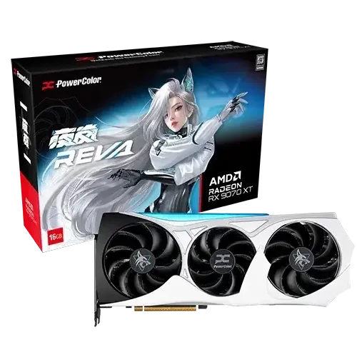 Видео карта PowerColor Radeon RX 9070 XT HELLHOUND OC REVA EDITION 16GB GDDR6