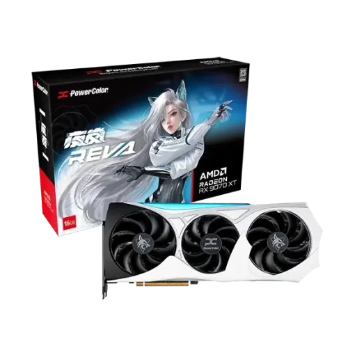 Видео карта PowerColor Radeon RX 9070 XT HELLHOUND OC REVA EDITION 16GB GDDR6 Видео карта PowerColor Radeon RX 9070 XT HELLHOUND OC REVA EDITION 16GB GDDR6