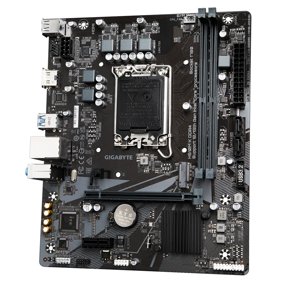 Дънна платка GIGABYTE H610M-K, socket 1700, Micro ATX