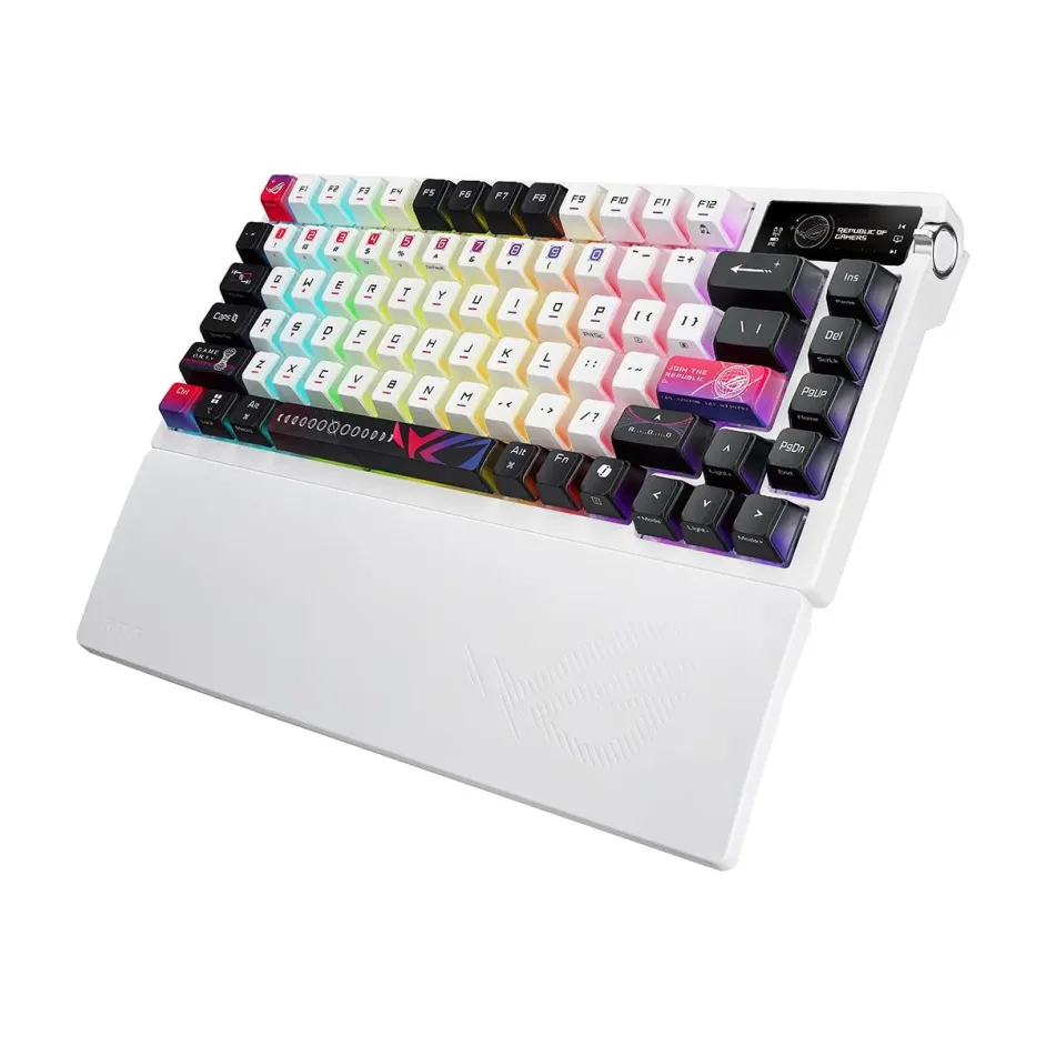 Геймърска безжична Клавиатура ASUS ROG Azoth X - White