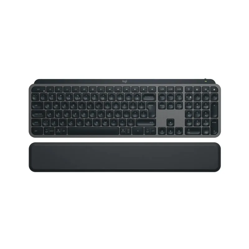 Kлавиатура Logitech MX Keys S, Bluetooth, Illuminated, Подложка за китка, Черна