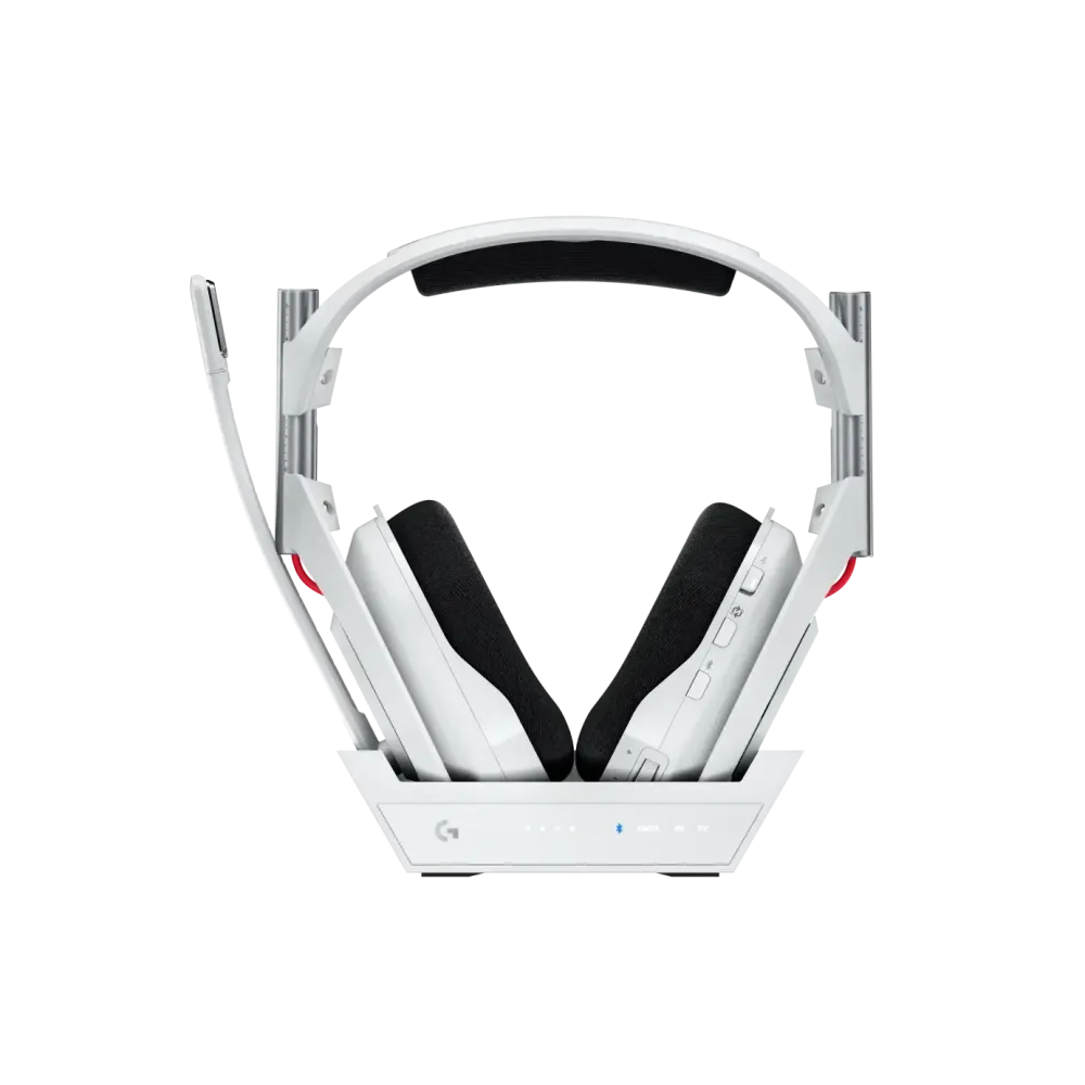 Logitech Astro A50 Lightspeed безжични слушалки с докинг станция, Бели