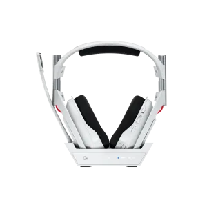 Logitech Astro A50 Lightspeed безжични слушалки с докинг станция, Бели