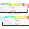 Памет Team Group T-Force Delta RGB White DDR4 - 16GB (2x8GB) 3200MHz CL16
