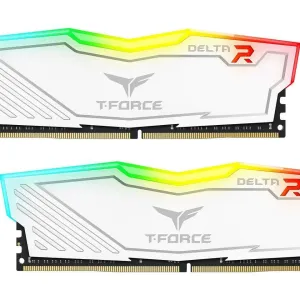 Памет Team Group T-Force Delta RGB White DDR4 - 16GB (2x8GB) 3200MHz CL16