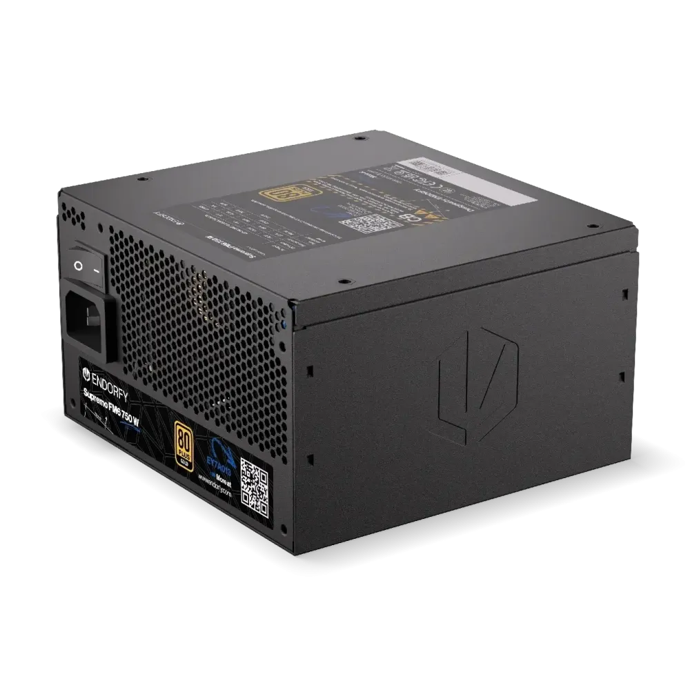 Захранващ блок Endorfy Supremo FM6 750W 80+ Gold, PCIe 5.1 - Fully Modular