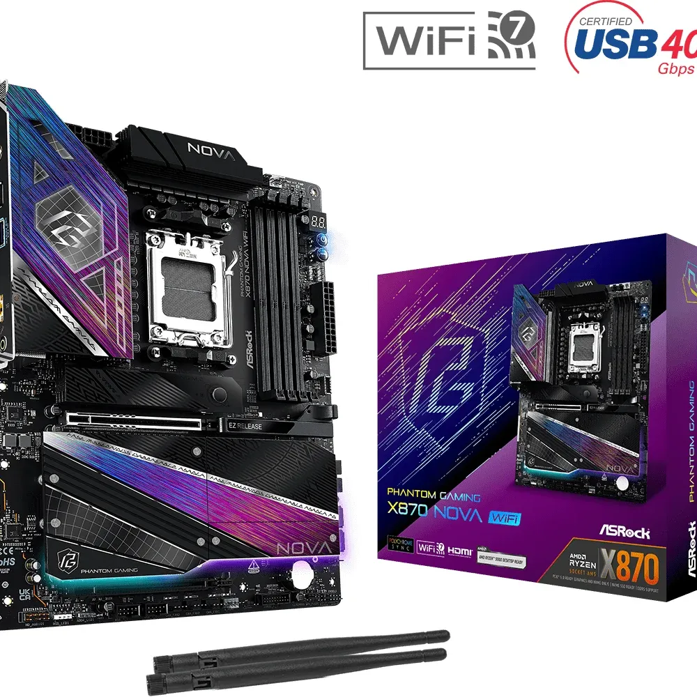 Дънна платка ASROCK X870 PG NOVA WIFI, Socket AM5