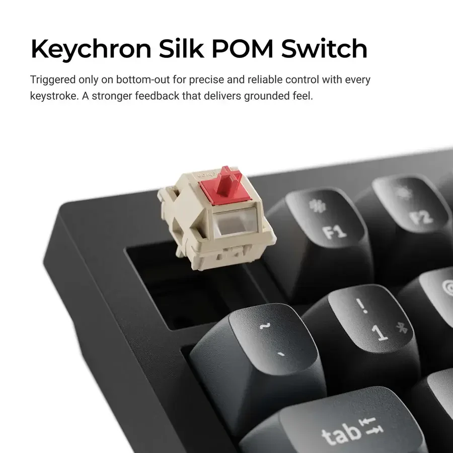 Безжична механичка клавиатура Keychron V1 Ultra 8K - Silk POM Switch Banana