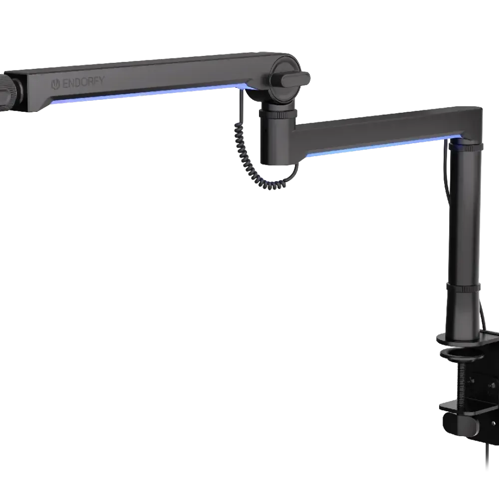 Стойка за микрофон ENDORFY Broadcast Low Profile RGB Boom Arm