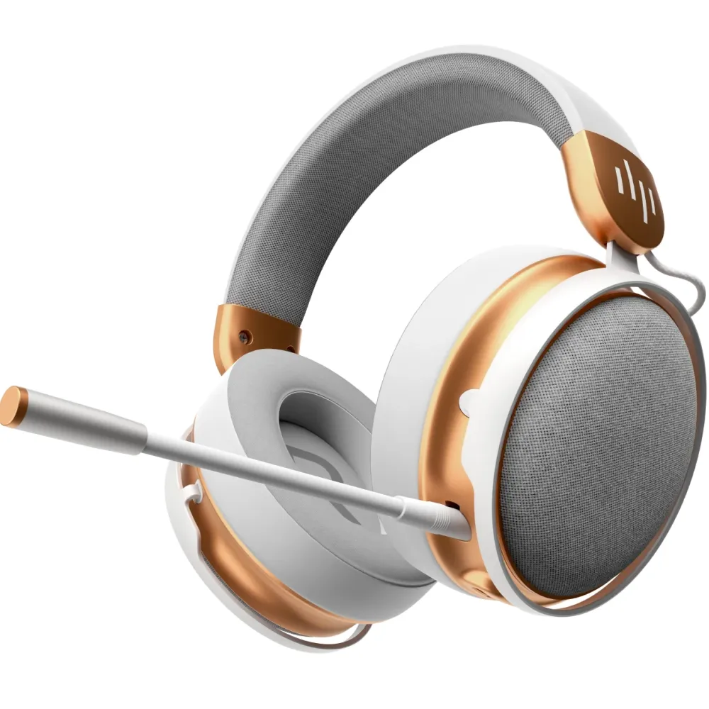 Геймърски безжични слушалки Dark Project Sono Wireless - White/Gold Геймърски безжични слушалки Dark Project Sono Wireless - White/Gold