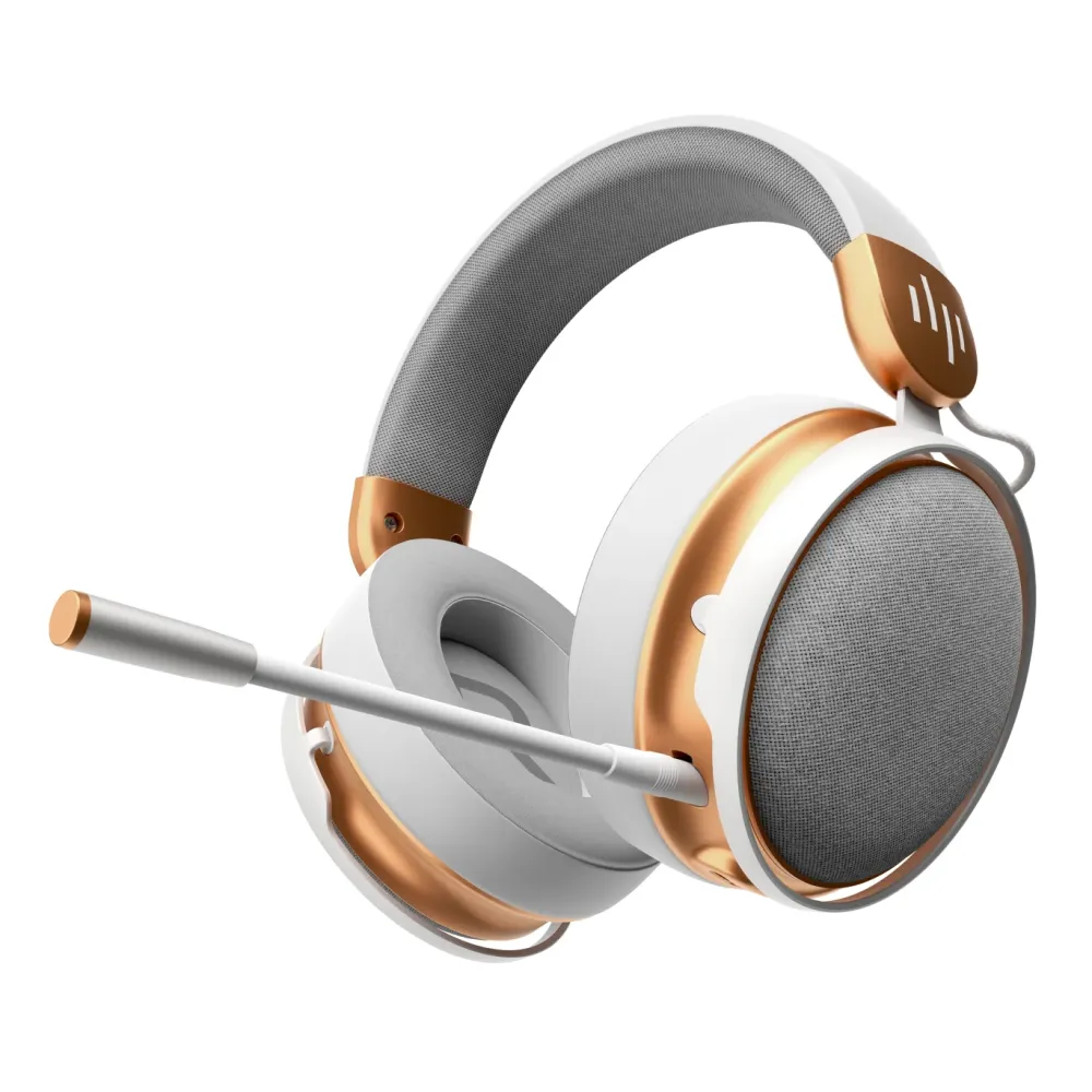 Геймърски безжични слушалки Dark Project Sono Wireless - White/Gold