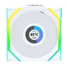 Вентилатори 3бр Lian Li UNI FAN SL Wireless LCD Reverse Blade ARGB PWM - 120 mm Бели