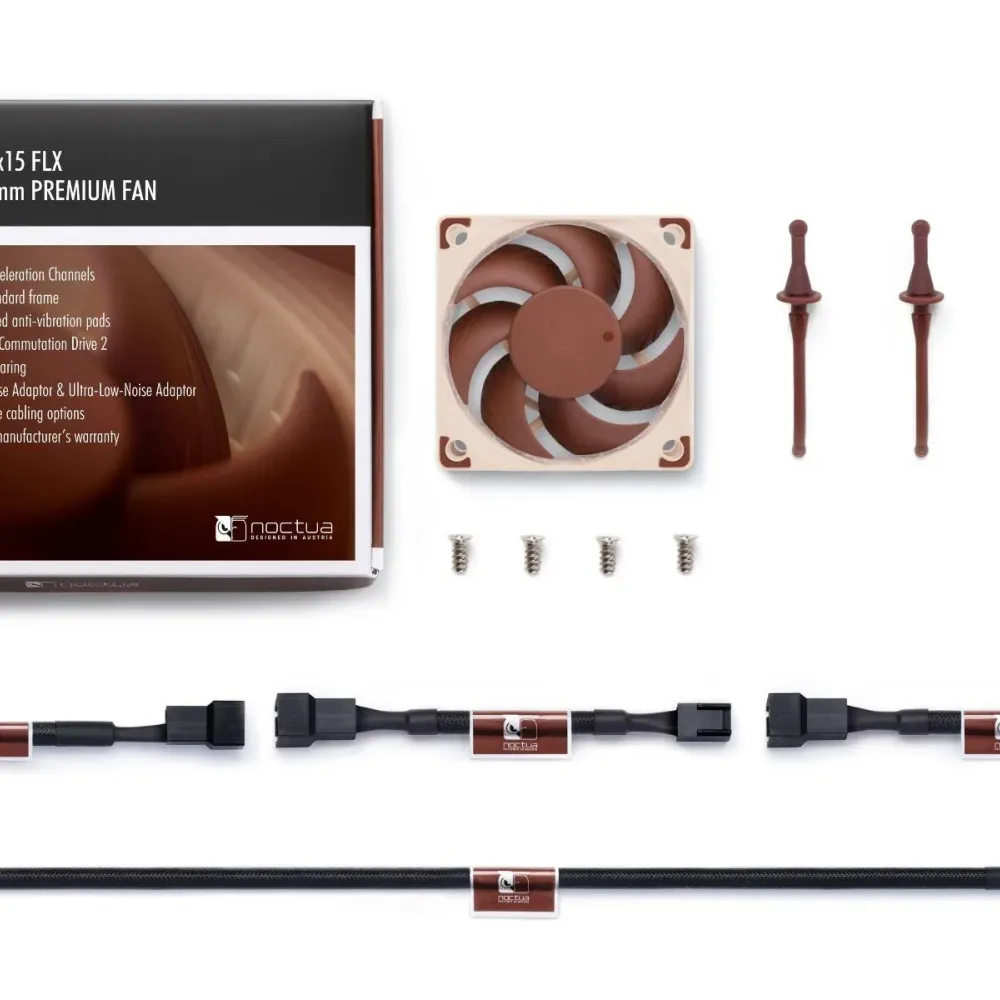 Вентилатор Noctua NF-A6x15 FLX, 60 x 60 x 15 mm