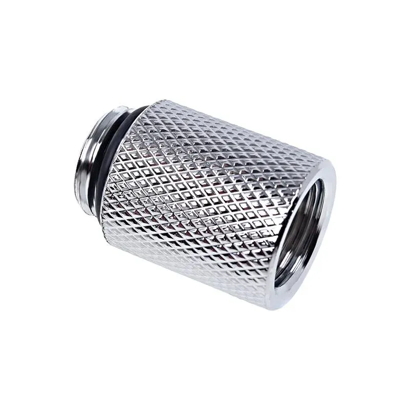 Удължител Alphacool Eiszapfen, 20 mm, G1/4 външна към G1/4 вътрешна резба, Сребрист