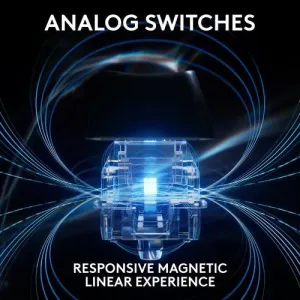 Геймърска механична клавиатура Logitech G Pro X RAPID TKL, Magnetic Analog Switch, Черен