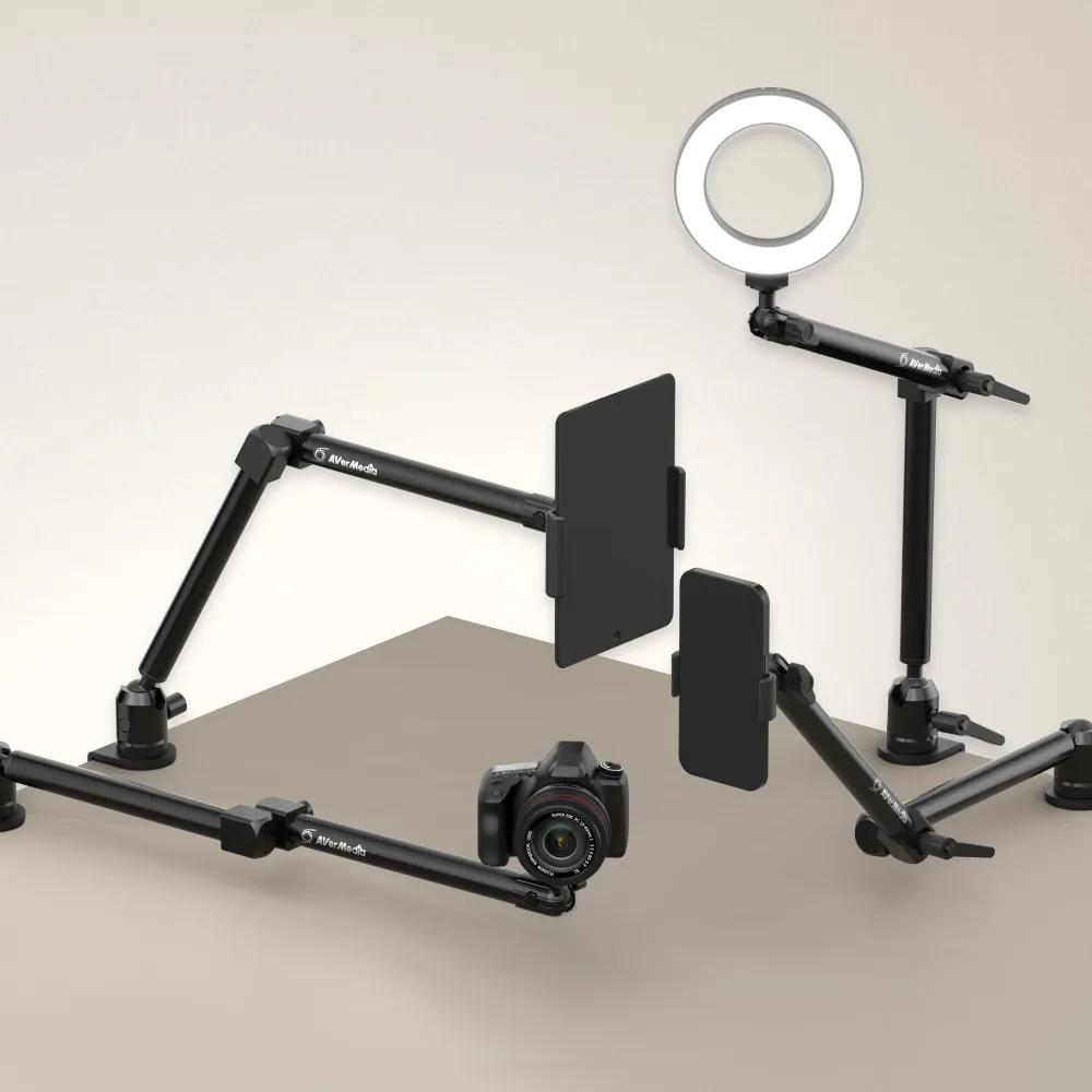 AverMedia Стойка Multi-Angle Arm Flexi Go - BA311L за микрофон и камера