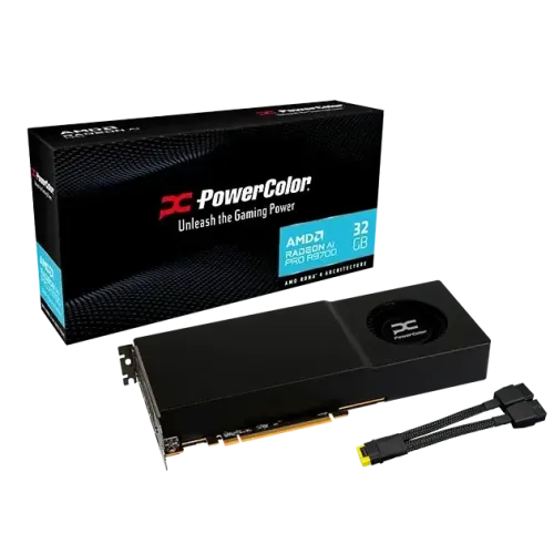Видео карта PowerColor Radeon AI PRO R9700 32GB GDDR6 Видео карта PowerColor Radeon AI PRO R9700 32GB GDDR6