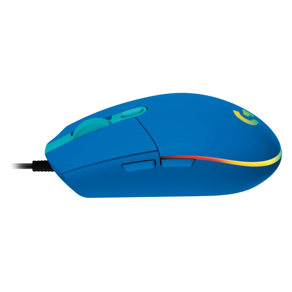 Геймърска мишка Logitech G102 LightSync, RGB, Оптична, Жична, USB, Син Геймърска мишка Logitech G102 LightSync, RGB, Оптична, Жична, USB, Син