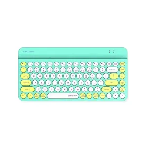Безжична клавиатура A4tech Fstyler FBK30, Bluetooth, 2.4G, Стойка за телефон, Кирилизирана, Авокадо