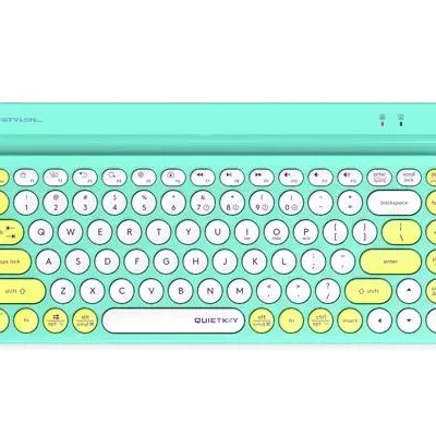 Безжична клавиатура A4tech Fstyler FBK30, Bluetooth, 2.4G, Стойка за телефон, Кирилизирана, Авокадо