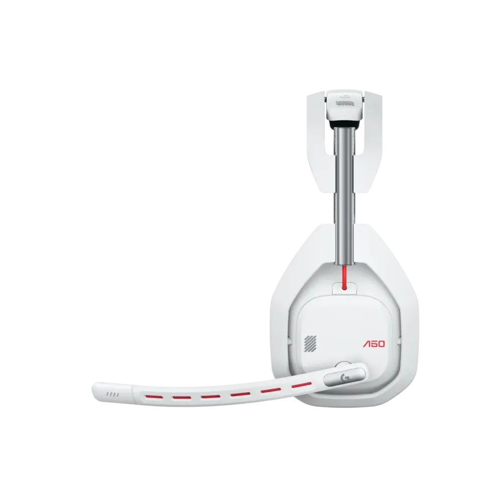 Logitech Astro A50 Lightspeed безжични слушалки с докинг станция, Бели