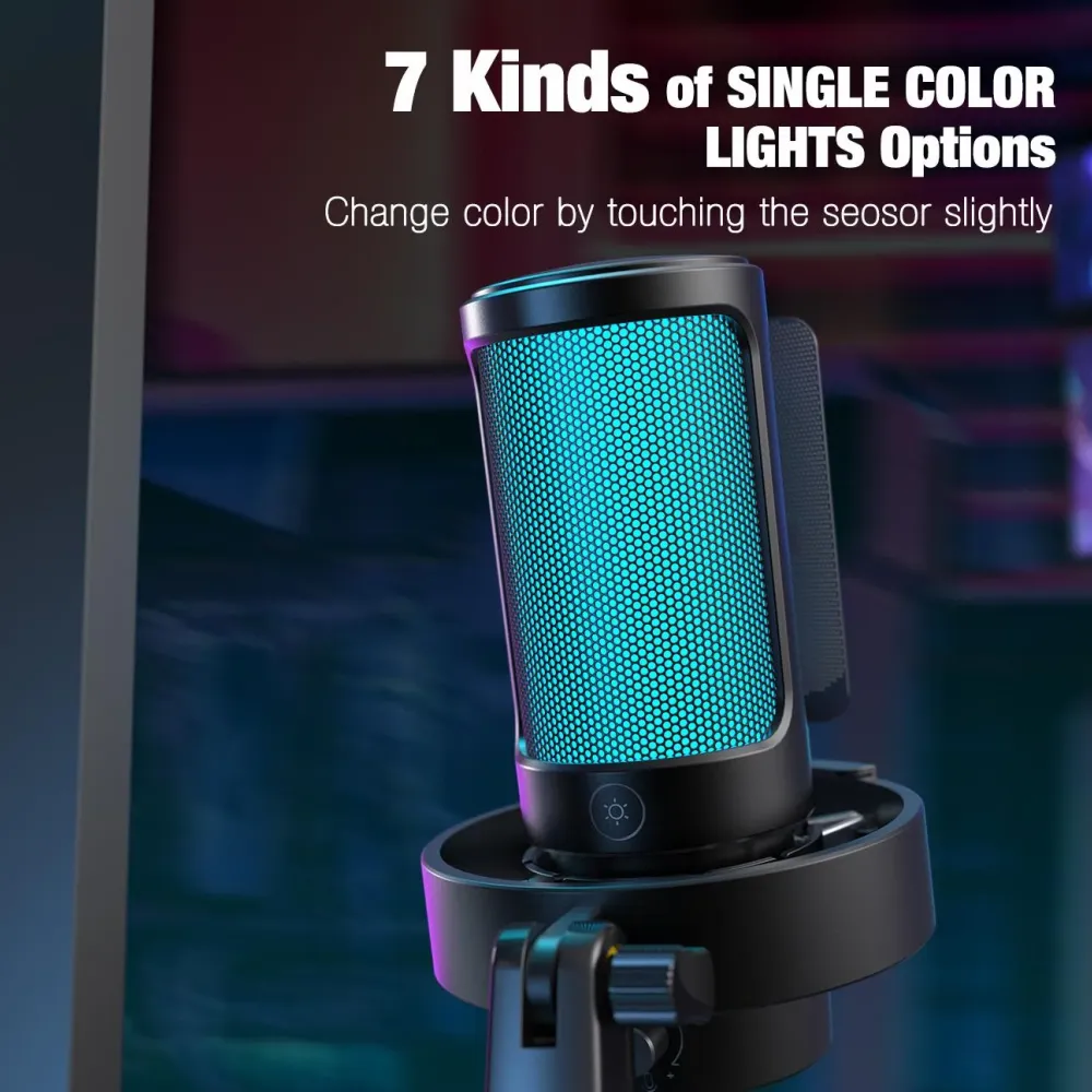Настолен микрофон FIFINE A8V RGB - Black