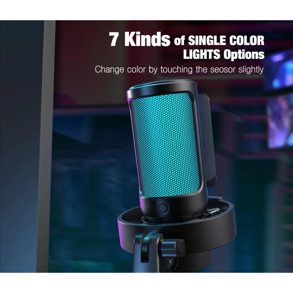 Настолен микрофон FIFINE A8V RGB - Black