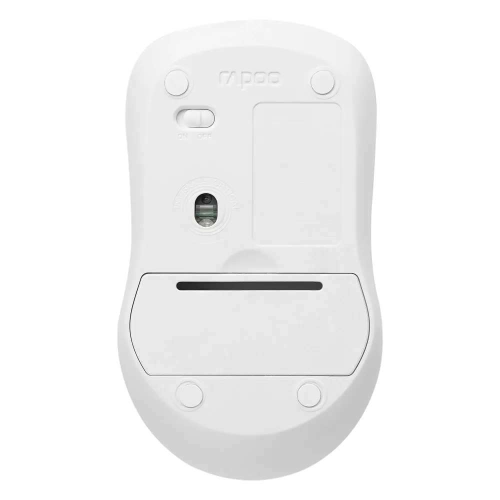 Безжична оптична мишка RAPOO 1680, Тиха, 2.4Ghz, Бяла