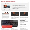 A4tech Bloody B975 Геймърска механична клавиатура, Brown switch