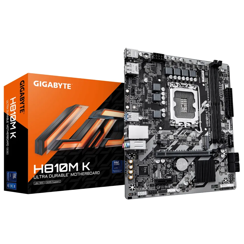 Дънна платка GIGABYTE H810M K, LGA 1851, DDR5