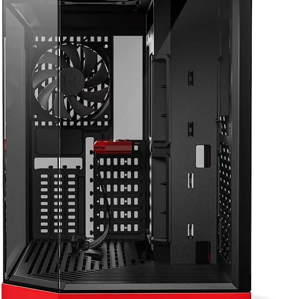 Кутия HYTE Y60 Tempered Glass, Mid-Tower, Черно и Червено
