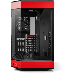 Кутия HYTE Y60 Tempered Glass, Mid-Tower, Черно и Червено