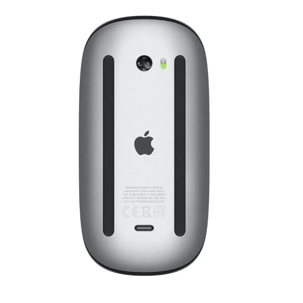 Безжична мишка Apple Magic Mouse (2024), Multi-Touch Surface, черна