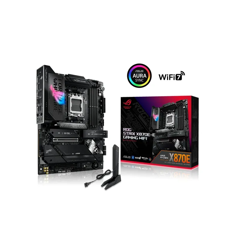 Дънна платка ASUS ROG STRIX X870E-E GAMING WIFI AM5 DDR5 Дънна платка ASUS ROG STRIX X870E-E GAMING WIFI AM5 DDR5