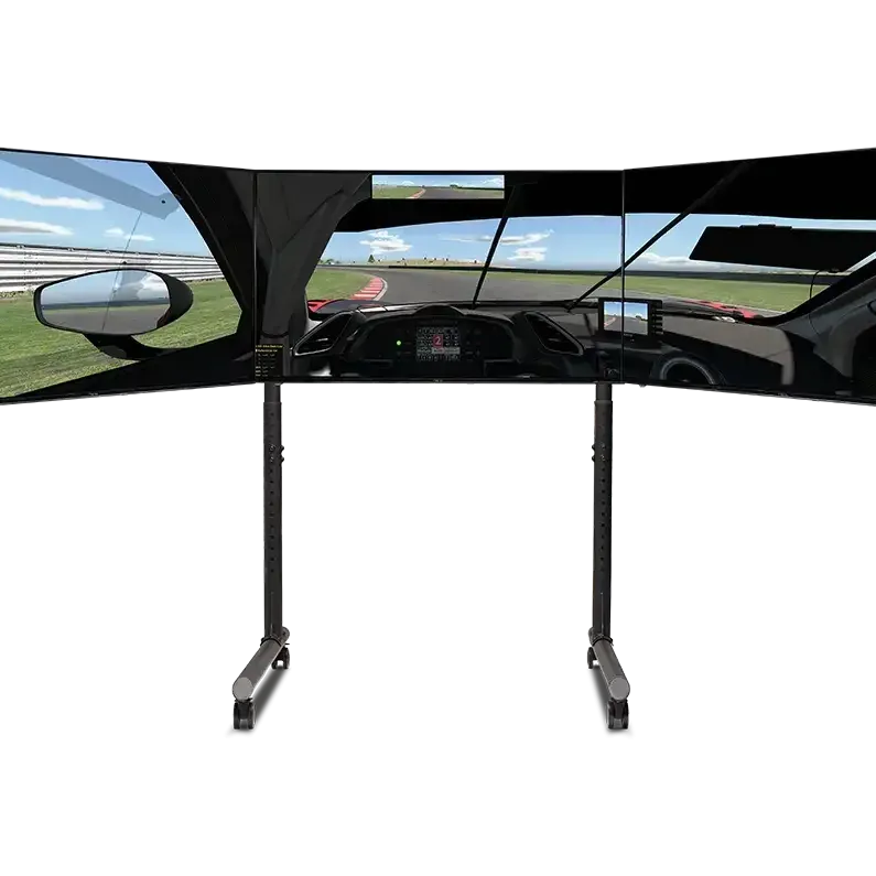 Мобилна стойка за три монитора Next Level Racing Round Tube