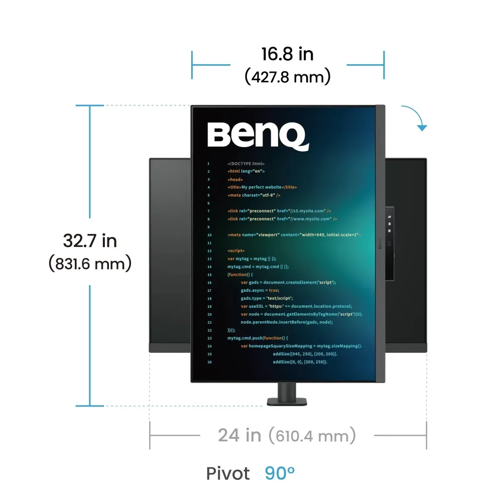 Монитор за програмиране BenQ RD280UA, 28.2