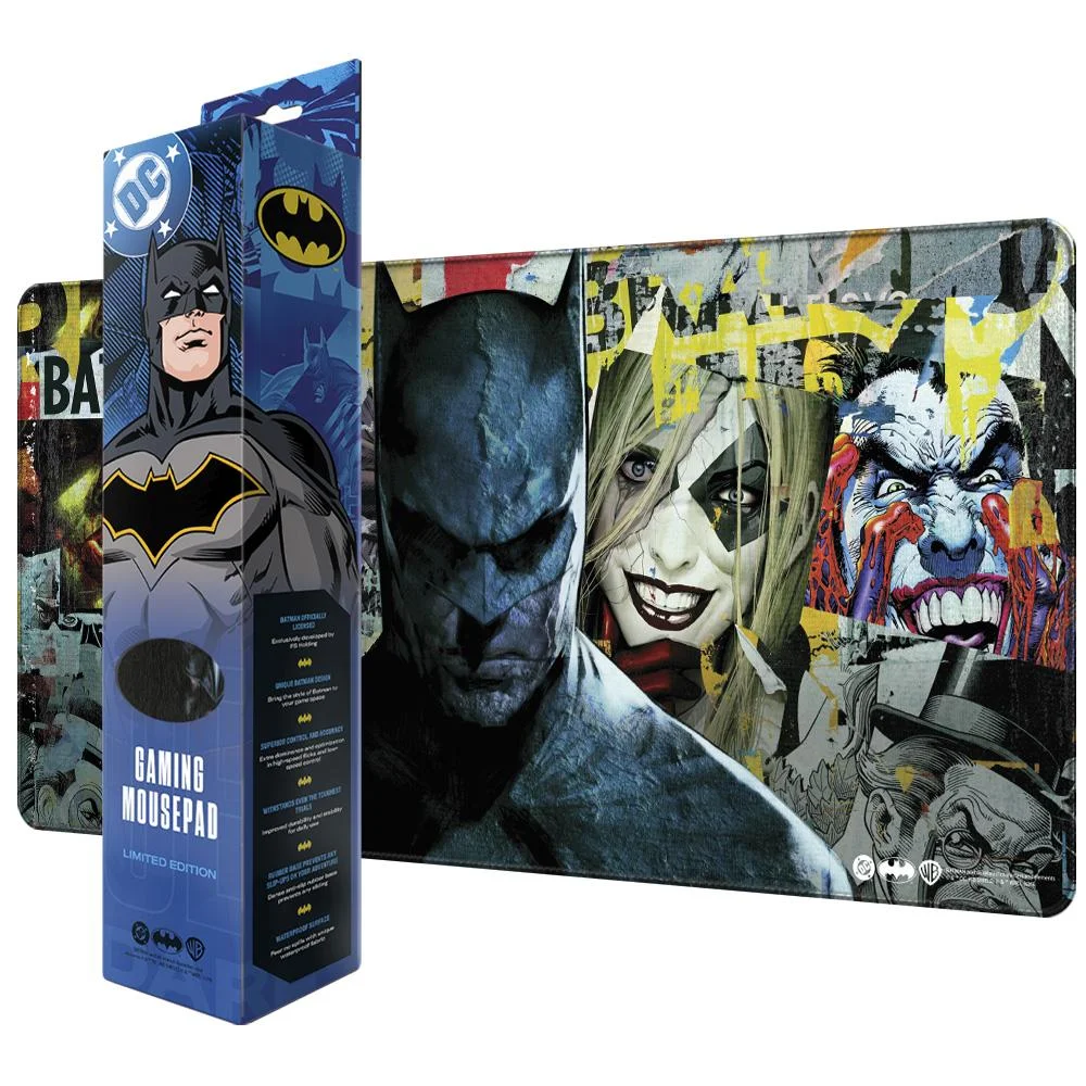 Геймърски пад DC Batman: Torn Collage - Batman and Villains, XL Геймърски пад DC Batman: Torn Collage - Batman and Villains, XL