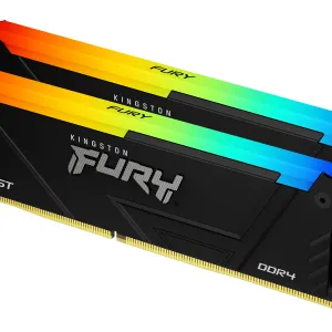 Памет Kingston FURY Beast Black RGB 16GB(2x8GB) DDR4 3600MHz CL17