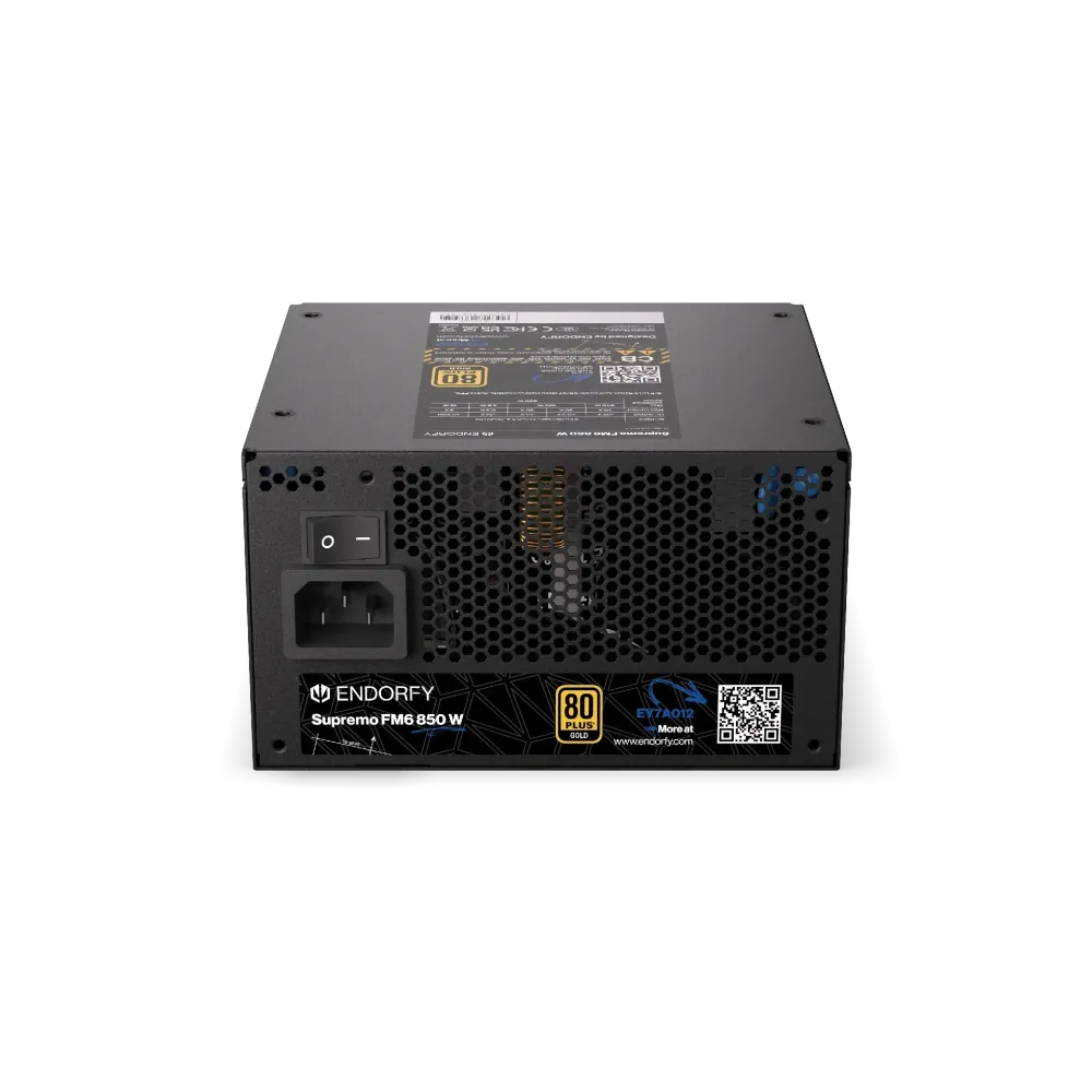 Захранващ блок Endorfy Supremo FM6 850W 80+ Gold, PCIe 5.1 - Fully Modular Захранващ блок Endorfy Supremo FM6 850W 80+ Gold, PCIe 5.1 - Fully Modular