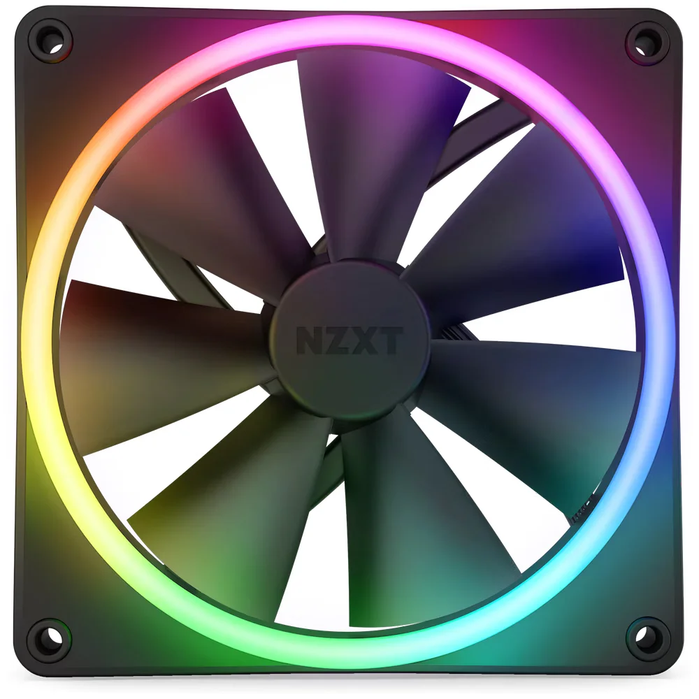 Вентилатор NZXT F140 RGB Duo, Черен Вентилатор NZXT F140 RGB Duo, Черен