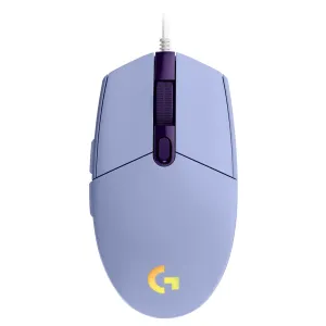 Геймърска мишка Logitech G102 LightSync, RGB, Оптична, Жична, USB, Лилав