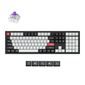 Безжична механичка клавиатура Keychron Q6 HE QMK Gateron Double-Rail Magnetic Switch - Carbon Black