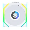 Вентилатор Lian Li UNI FAN SL Wireless LCD Reverse Blade ARGB PWM - 120 mm Бял