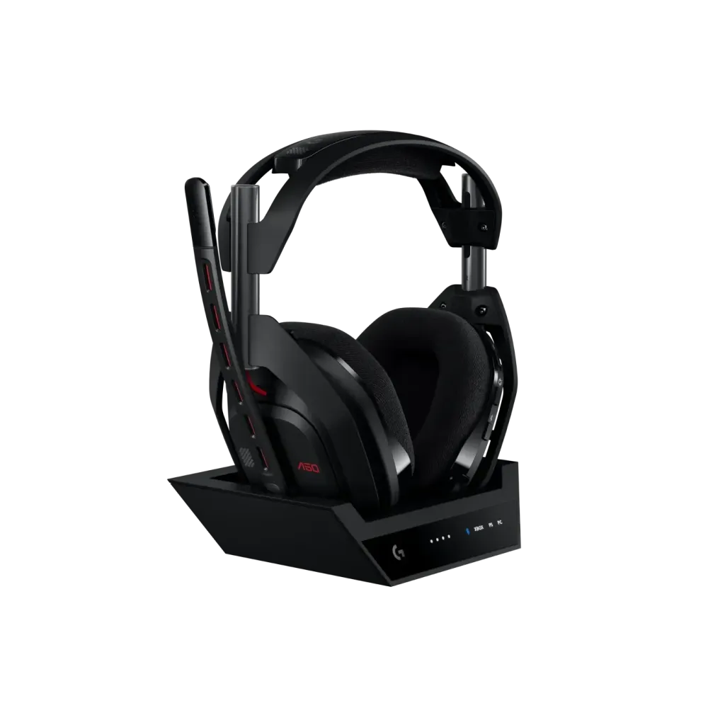 Logitech Astro A50 Lightspeed безжични слушалки с докинг станция, Черни